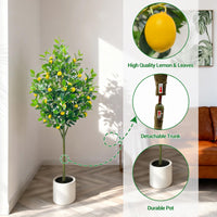 Arbre artificiel Garvee de 1,5 m (5 pi) pour intérieur, design réaliste, sans entretien, polyvalent pour la maison et le bureau, écologique
