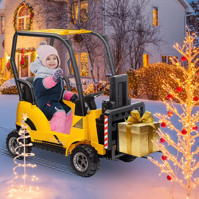 Chariot élévateur électrique enfant cadeau pour passionnés de chantier