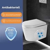 Garvee Abattant WC type D avec siège enfant magnétique amovible, fermeture douce, urée thermodurcissable antibactérienne, blanc