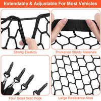 Grille de protection pour coffre Garvee, filet de sécurité pour chien, 130 x 90 cm, universel, noir