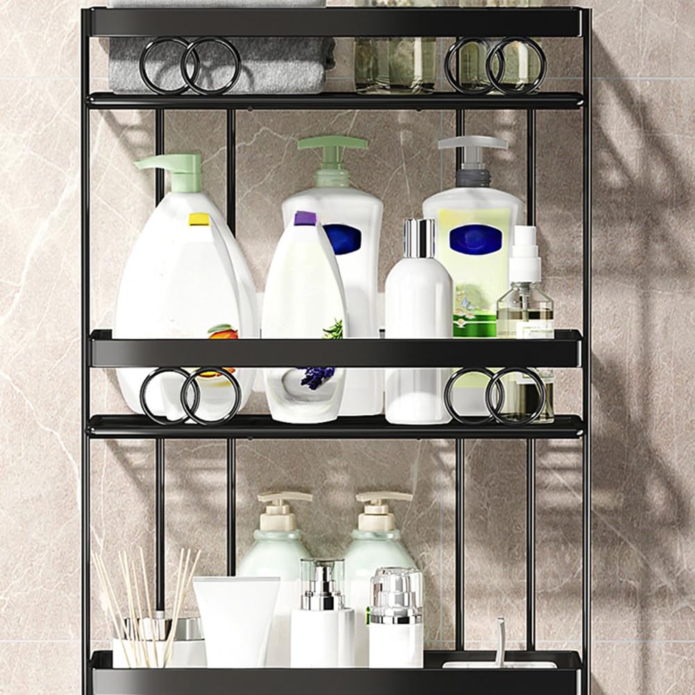 Organisateur de salle de bain Garvee à 3 niveaux à installer au-dessus des toilettes, sans perçage, robuste, gain de place, pour les petites salles de bain