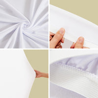Arche ronde Garvee en polyester avec fermeture éclair et bande élastique, idéale pour la décoration de mariages et de fêtes (1,83 m, noir).