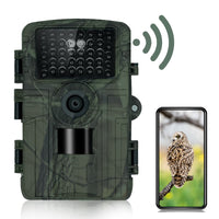 Caméra de surveillance Garvee Wildlife Camera 32MP 1080P WiFi IP66 étanche pour la chasse en extérieur avec vision nocturne (noire)