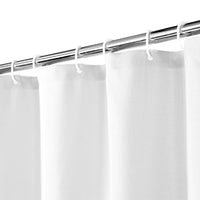 Rideau de douche Garvee aspect lin 240 g/m² épais avec crochets pour salle de bain 81 x 180 cm blanc