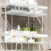 Organisateur de salle de bain Garvee à 3 niveaux à installer au-dessus des toilettes, sans perçage, robuste, gain de place, pour les petites salles de bain