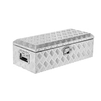 Coffre à outils Garvee de 50 cm (20 pouces) pour benne de camion, en tôle d'aluminium striée, étanche, verrouillable, pour camions, remorques et camping-cars, portable et robuste.