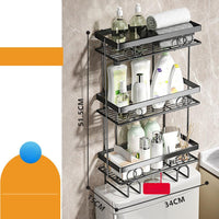 Organisateur de salle de bain Garvee à 3 niveaux à installer au-dessus des toilettes, sans perçage, robuste, gain de place, pour les petites salles de bain