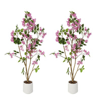 Arbres artificiels Garvee, lot de 2, plantes d'intérieur réalistes, faciles d'entretien, durables, pour la maison et le bureau, verts