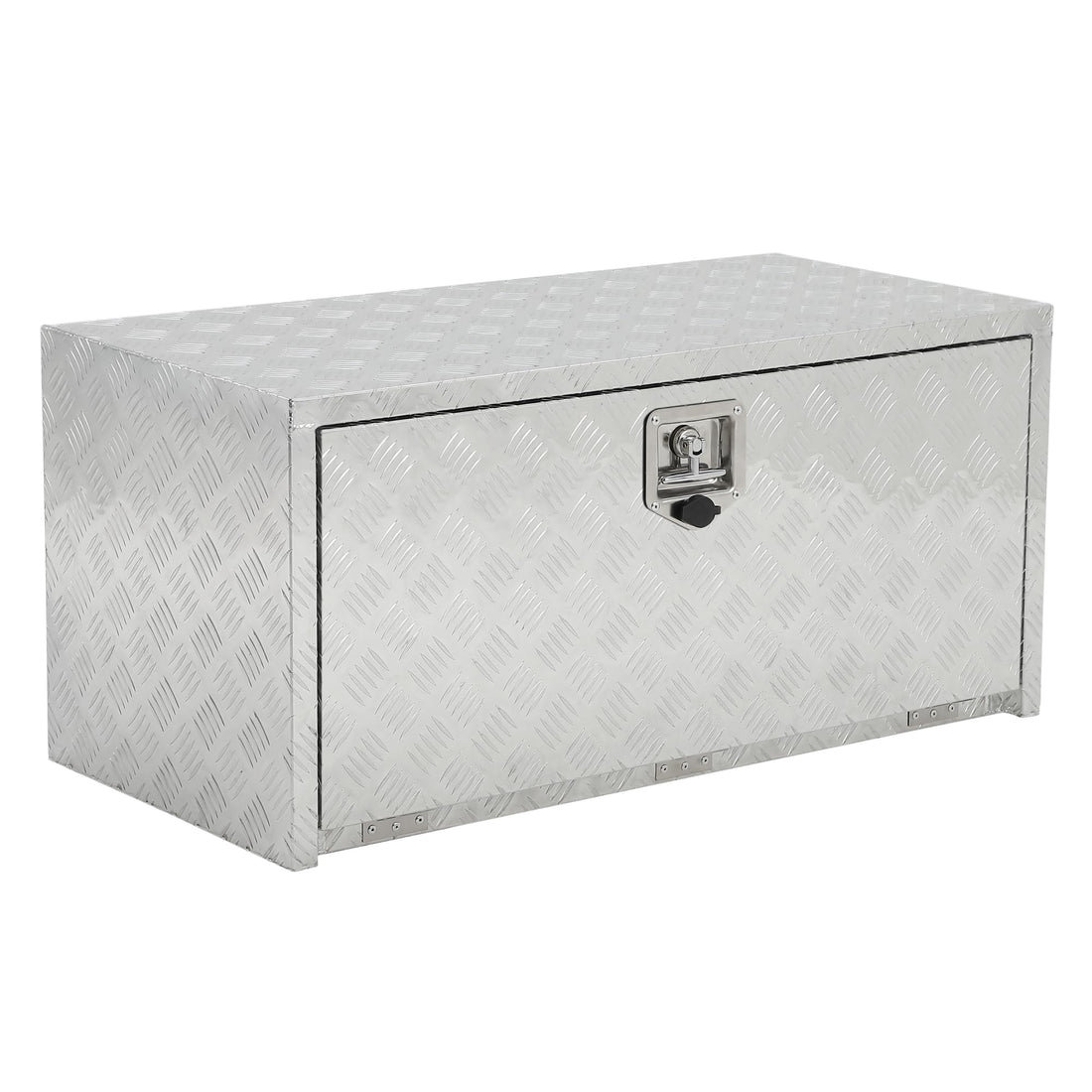 Coffre à outils Garvee 24 pouces en aluminium, sous châssis, étanche, robuste, verrouillable, pour camionnettes et véhicules récréatifs, gain de place, poignée en T
