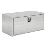 Garvee Coffre à outils 61cmen aluminium, sous châssis, étanche, robuste, verrouillable, pour camionnettes et véhicules récréatifs, gain de place - 76,2×45,7×45,7cm & Argent