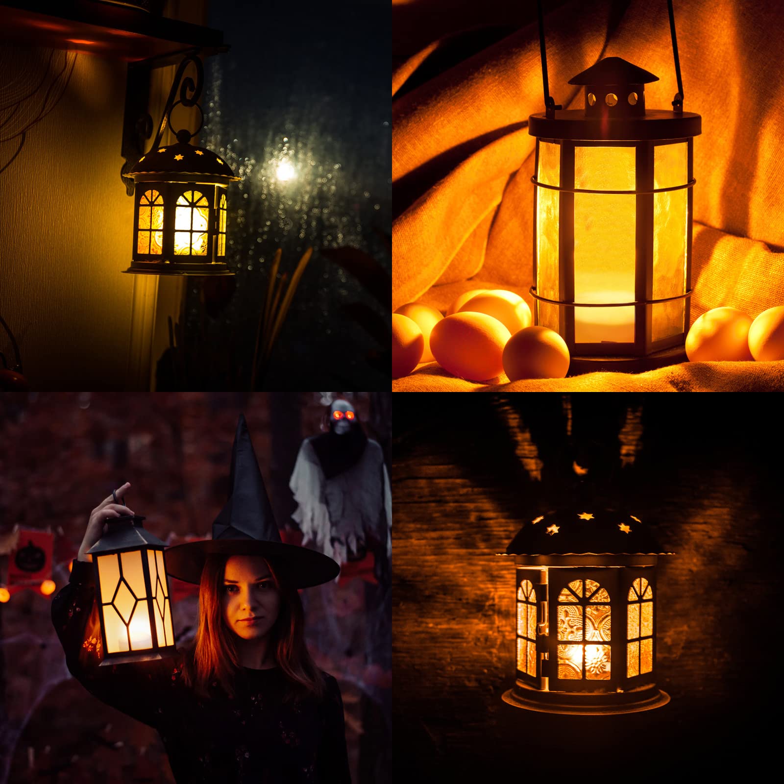 Guirlande lumineuse citrouille LED sans flamme Garvee avec télécommande, minuterie et variateur, lot de 6 pour Halloween, utilisation intérieure et extérieure, fonctionne sur piles, orange