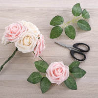 Coffret de roses artificielles Garvee (25 pièces) - Cadeau romantique en forme de fleur de savon - Rose - Idéal pour Noël, le Nouvel An, la Fête des Mères et la Saint-Valentin