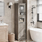 Garvee Armoire haute de salle de bain , 170 cm, 1 rangée, gris