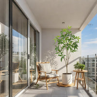 Arbre à monnaie artificiel Garvee 1,80 m, plante d'intérieur en PVC, feuilles ajustables, décoration verte pour bureau ou salon