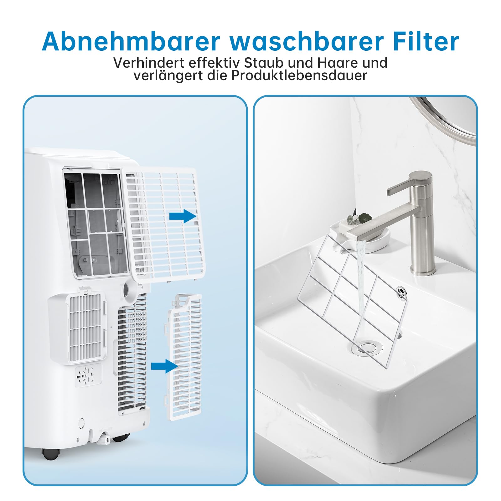 Garvee Climatiseur mobile 12000 BTU, 4 en 1 silencieux au R290, avec kit fenêtre, pour maison et bureau