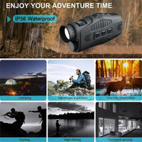 Monoculaire Garvee avec zoom numérique 5x et illuminateur infrarouge pour l'observation nocturne. Compact, robuste et de qualité HD.