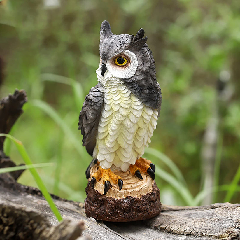 Statue de hibou décorative Garvee pour terrasse et jardin