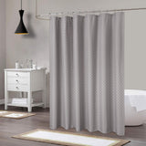 Rideau de douche à carreaux gaufrés Garvee, polyester épais, 183 x 183 cm, gris, décoration de salle de bain de qualité hôtelière