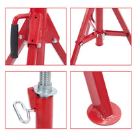 Support réglable pour tubes en acier Garvee – Hauteurs de 71 à 132 cm (28 à 52 pouces), avec roulettes, pliable, pour le soudage et la tuyauterie.