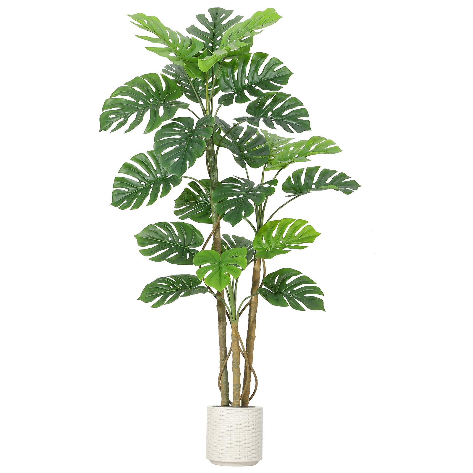 Plante artificielle Monstera Garvee de 1,80 m en polyester de haute qualité, décoration intérieure pour salon ou bureau, verte