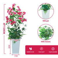 Arbre artificiel d'intérieur Garvee de 1,20 m, sans entretien, matériau de haute qualité, pour la maison et le bureau, design réaliste, écologique