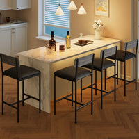 GARVEE Ensemble cuisine compact avec chaise haute et table pour bar, petits espaces, gain de place, durable, facile à nettoyer