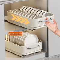 Organiseur de placard extensible Garvee, en acier au carbone, pour la cuisine, la salle de bain, le salon et le bureau ; polyvalent, antirouille et silencieux.