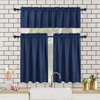 Rideau thermique opaque Garvee, rideau occultant anti-froid, rideaux courts pour chambre, noir, imperméable, économie d'énergie