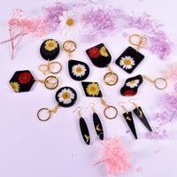 Garvee - Kit de 12 moules à boucles d'oreilles en silicone, ovales et hexagonaux, en résine époxy, polyvalents pour la création de bijoux pour femmes et filles