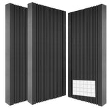 Garvee 2-lot Panneaux Acoustiques 121,9 x 61 x 5,1 cm Mousse Polyuréthane Absorption Sonore Supérieure Studios Bureaux Théâtres