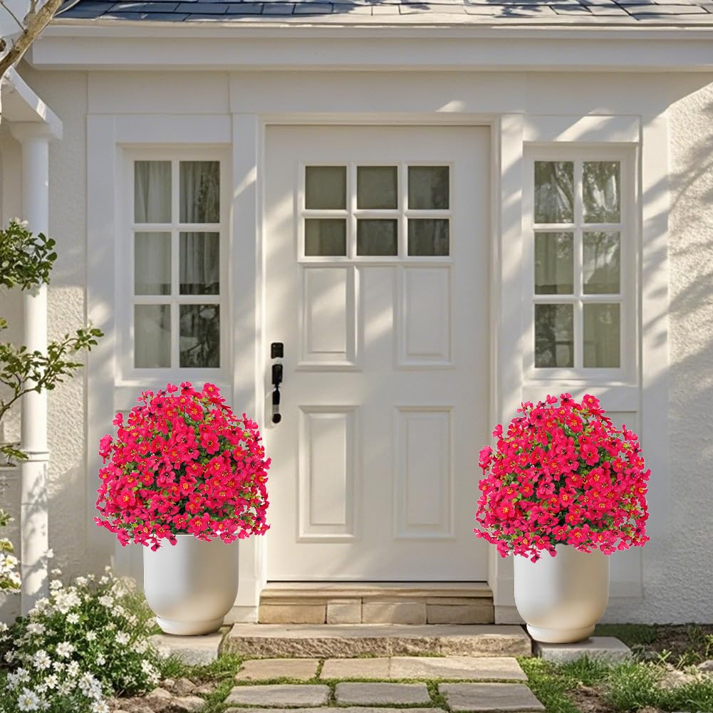 Arbres topiaires artificiels en cèdre Garvee, 60 cm, résistants aux UV et aux intempéries, avec piquet pour le sol, pour terrasse, jardin ou entrée, vert