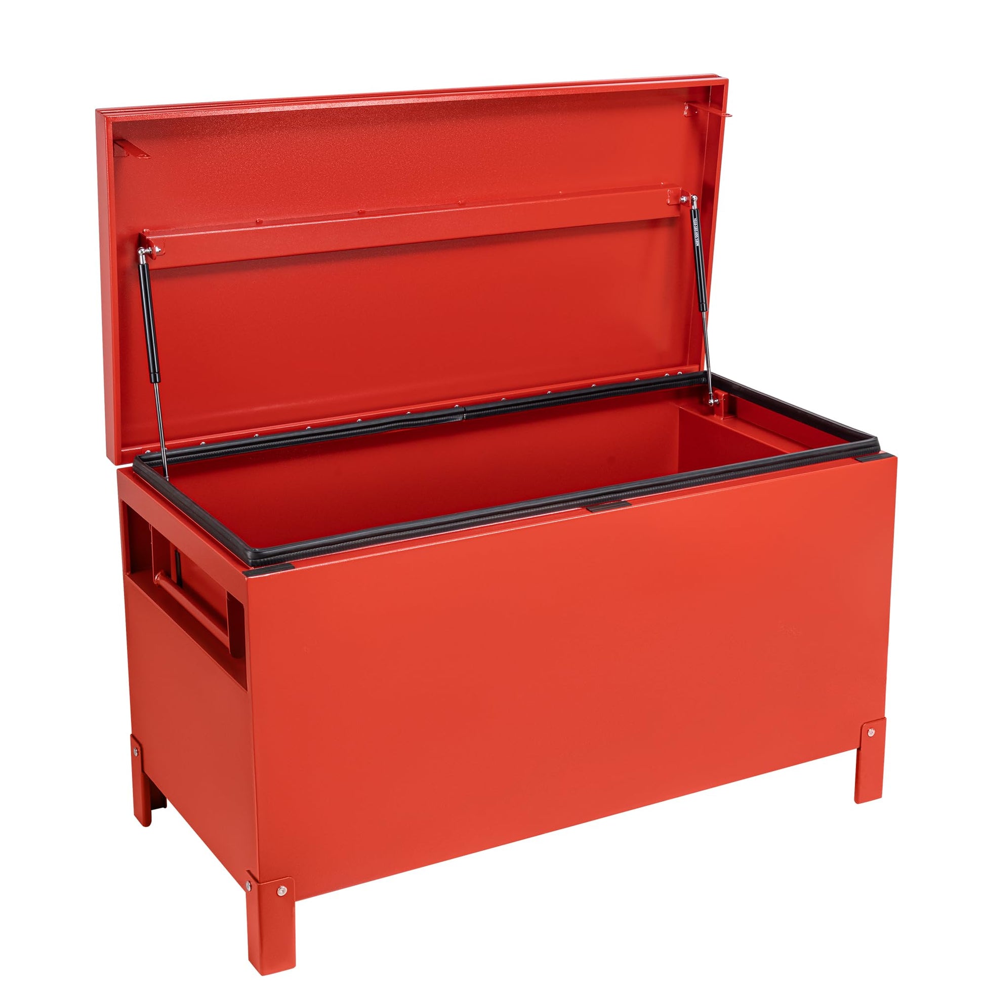 Garvee Coffre à Outils de Chantier 122 × 61 cm, Armoire de Rangement Industrielle en Aluminium, Rouge Bordeaux, pour Outils et Équipement