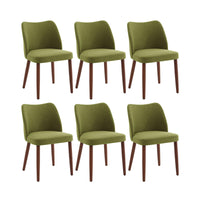 Chaises de salle à manger Garvee, lot de 2, en tissu, avec assise rembourrée et pieds en bois, idéales pour la cuisine, les restaurants et les cafés. Hauteur : 78 cm. Style moderne mi-siècle, gris.