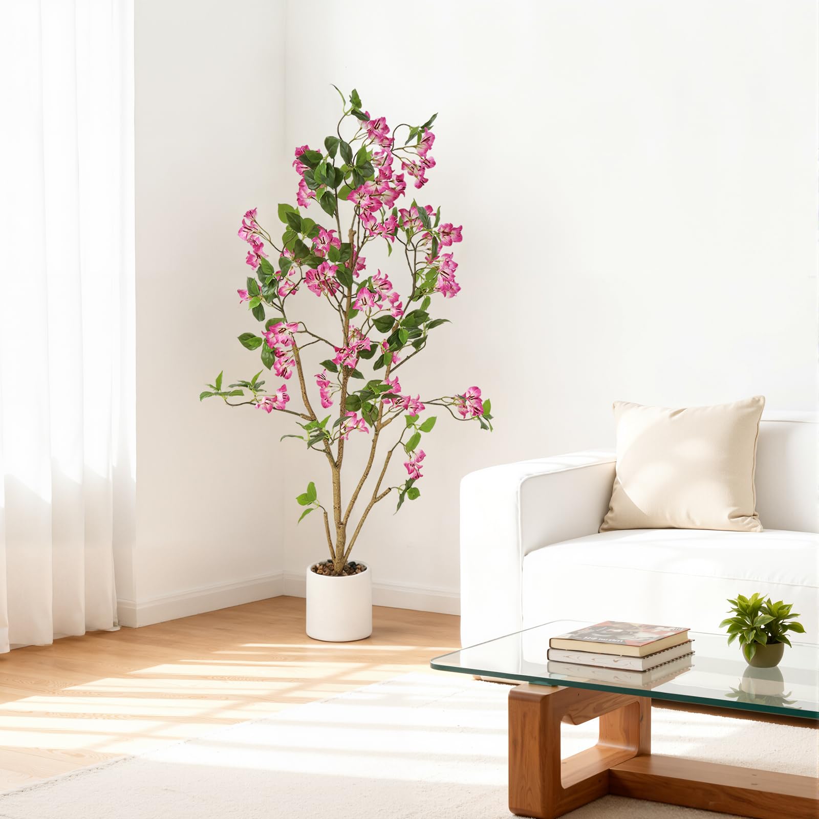 Ensemble de 2 arbres artificiels d'intérieur Garvee, réalistes, sans entretien, en matériau de haute qualité, pour la maison et le bureau, écologiques