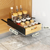Organisateur de tiroir télescopique extensible Garvee pour cuisine et salle de bain, 25 cm de large, en métal antirouille