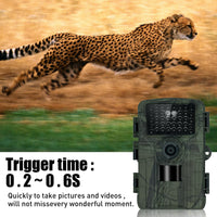Caméra de surveillance Garvee Wildlife Camera 32MP 1080P WiFi IP66 étanche pour la chasse en extérieur avec vision nocturne (noire)