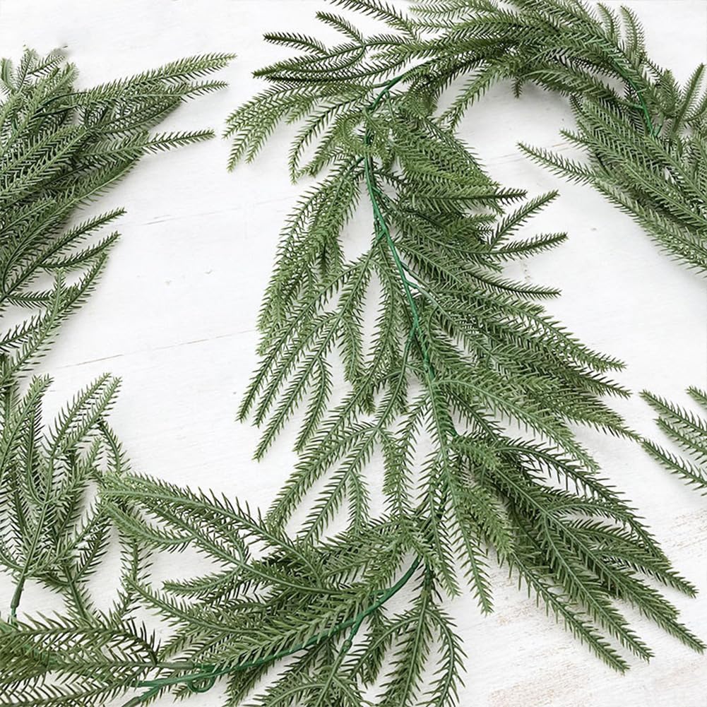 Décoration de Noël en pin GARVEE, 200 cm, vert réaliste, en PVC durable, pour la maison, les mariages et Noël