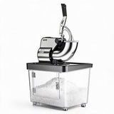 Garvee Broyeur à glace électrique 300 W avec lames en acier inoxydable et réservoir 50 L, pour bar et restaurant, noir - Noir