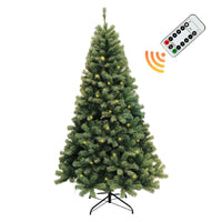 Sapin de Noël artificiel Garvee – 214 cm, 300 LED, 1350 branches, aiguilles en PVC, pour Noël