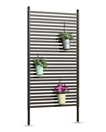 Paravent d'extérieur Garvee avec support 35 x 70 pouces, résistant aux intempéries, idéal pour clôtures, équipements de piscine et autres besoins de jardinage.