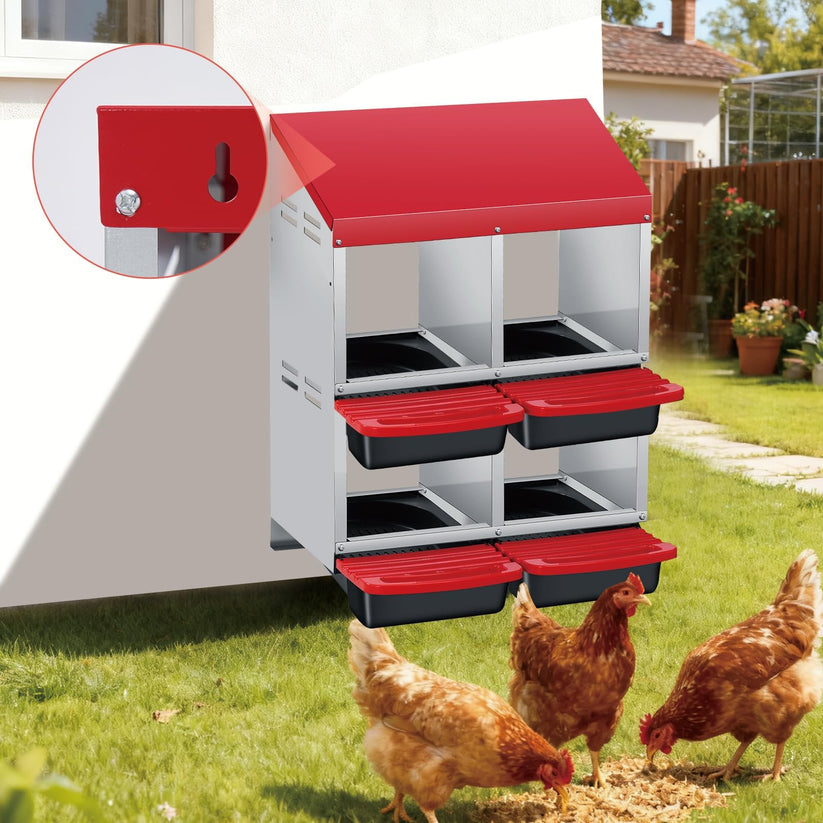 Détails du pondoir pour poules GARVEE