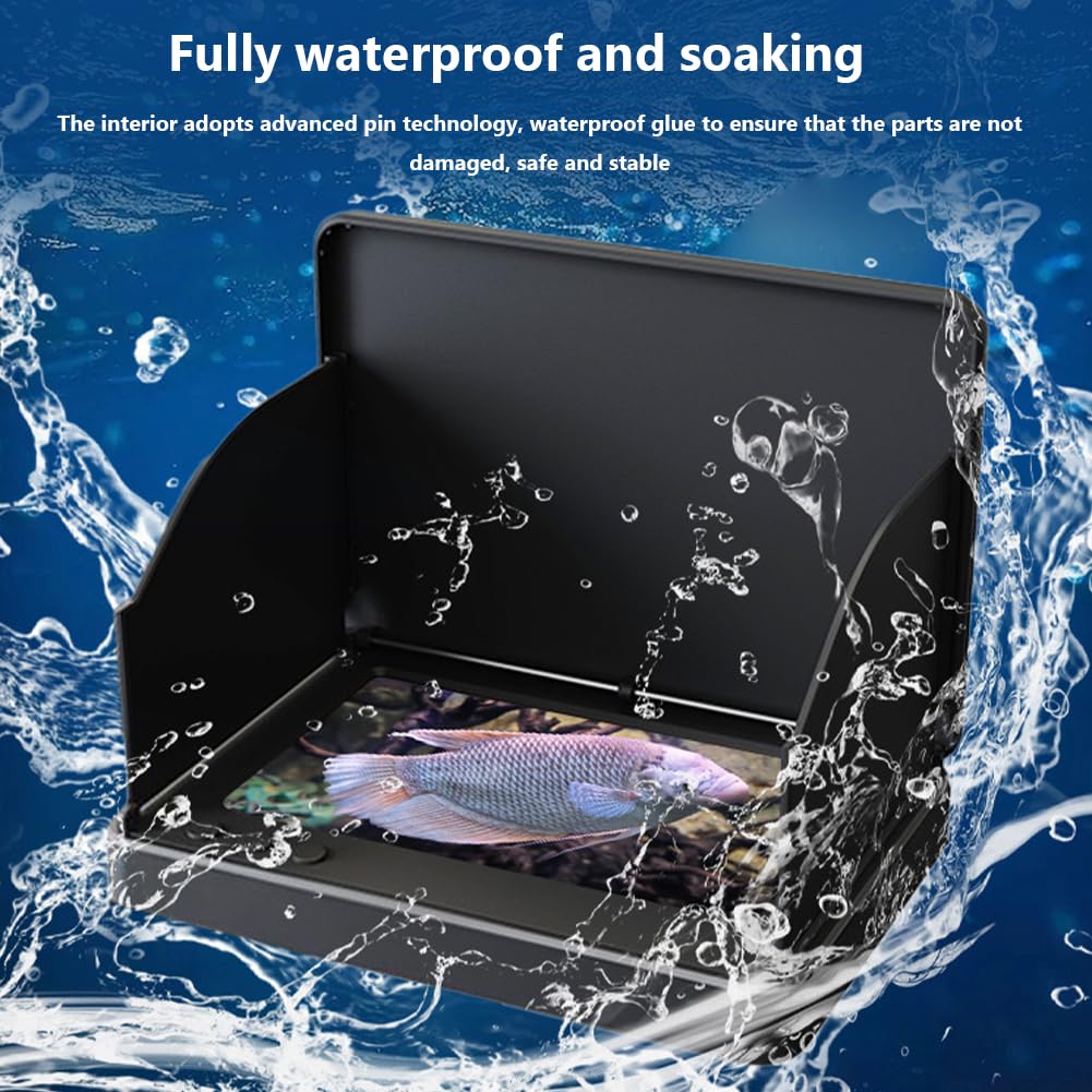 Caméra sous-marine Garvee avec détecteur de poissons, écran 4,3", angle de vision de 220°, batterie 10 000 mAh, portée de 30 m. Accessoire de pêche.