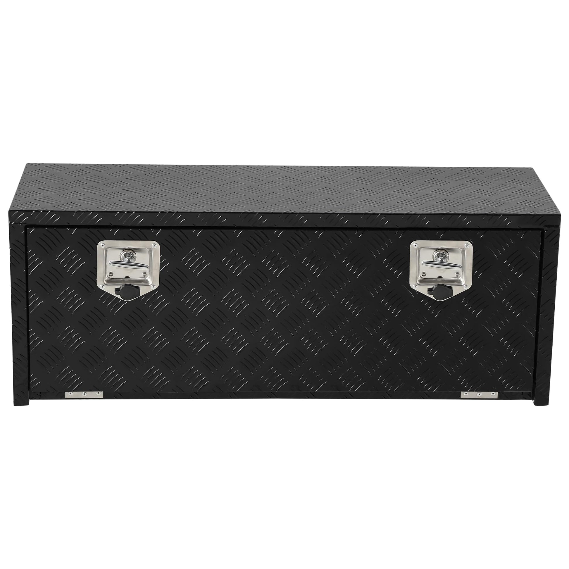 Coffre à outils Garvee 36 pouces en aluminium, étanche, robuste, résistant aux intempéries, verrouillable, pour camionnettes et véhicules récréatifs, argent