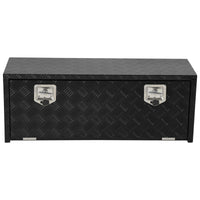 Coffre à outils Garvee 30 pouces sous châssis, en aluminium, étanche, verrouillable, pour pick-up et camping-car, noir, 36 x 18 x 18 cm