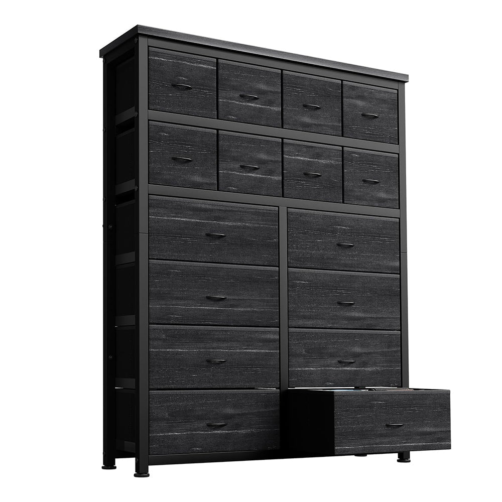 Garvee commode à 16 tiroirs en tissu, idéale pour la chambre, la cuisine, le bureau, l'entrée, le salon, le couloir ou la chambre d'enfant