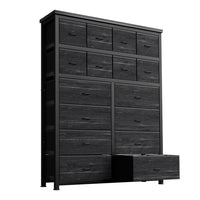 Garvee commode à 16 tiroirs en tissu, idéale pour la chambre, la cuisine, le bureau, l'entrée, le salon, le couloir ou la chambre d'enfant