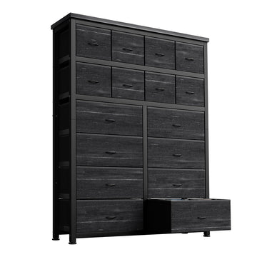 Garvee commode à 16 tiroirs en tissu, idéale pour la chambre, la cuisine, le bureau, l'entrée, le salon, le couloir ou la chambre d'enfant