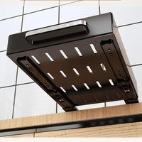 Ensemble de 2 organisateurs de porte coulissante Garvee pour cuisine et salle de bain, plastique robuste, gain de place, noir