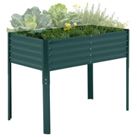 Jardinière surélevée en métal Garvee avec couvercle pour légumes et fleurs, idéale pour le jardinage et la terrasse. Résistante à la corrosion et aux intempéries.