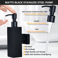 Distributeur de savon mural manuel Garvee, rechargeable avec shampoing et gel douche, pour salle de bain et cuisine, hygiénique et peu encombrant